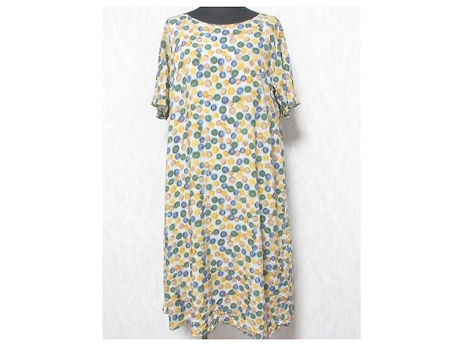 Autre Marque Punkterkleid Sally Scott Beige