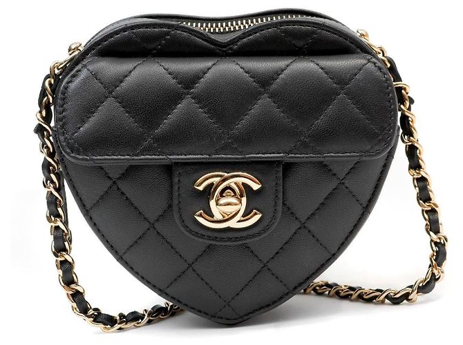 Chanel Heart Mini Timeless Black