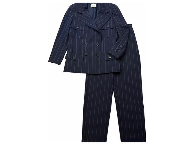 Completo Pantalone Chanel Blu navy