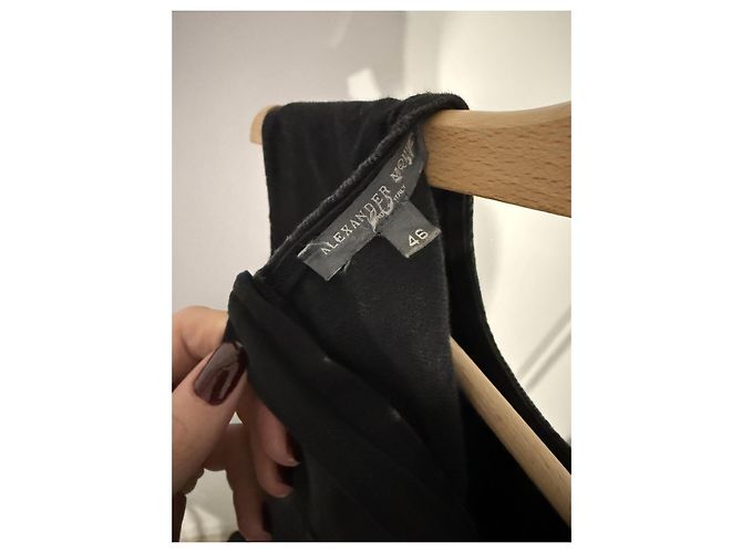 Alexander McQueen Mini Kleid aus schwarzem Denim