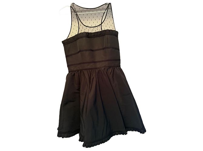 Valentino Garavani Mini Kleid Schwarz Polyester