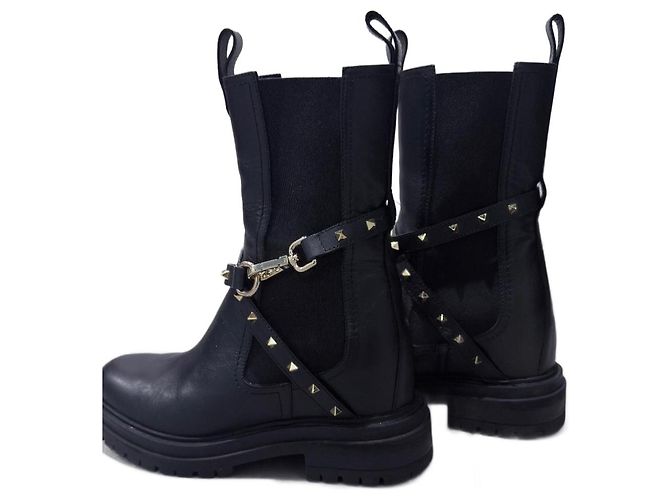 Autre Marque Musette Lesther Lederstiefel schwarz