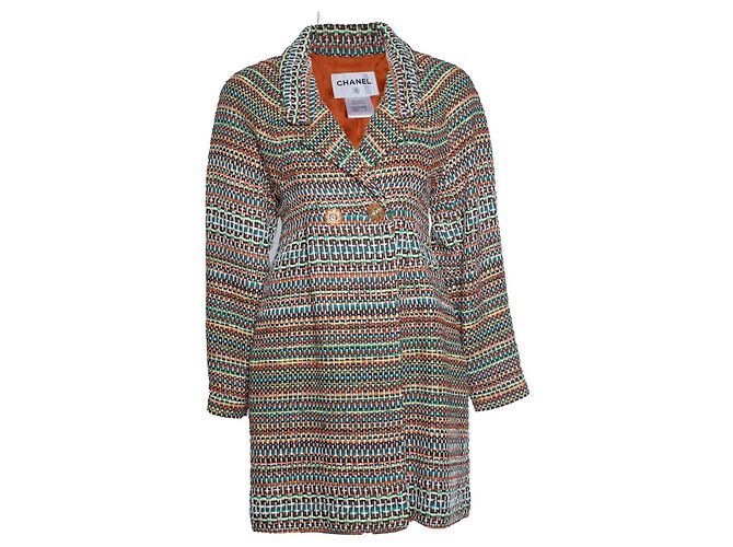 Casaco de tweed duplo abotoado Chanel, Paris Seul Multicor