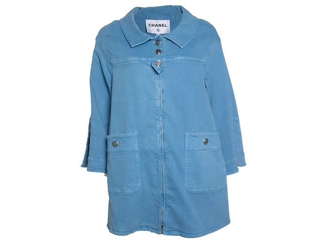 Chanel, 17S denim coat in blue