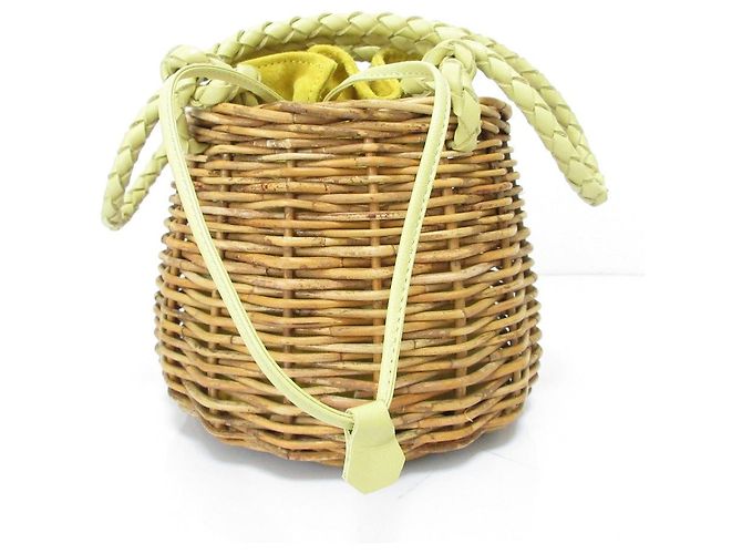 Autre Marque Borsa in Camoscio Manimaris Giallo