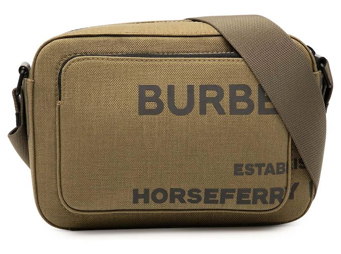 Bolsa transversal Paddy em lona marrom Burberry