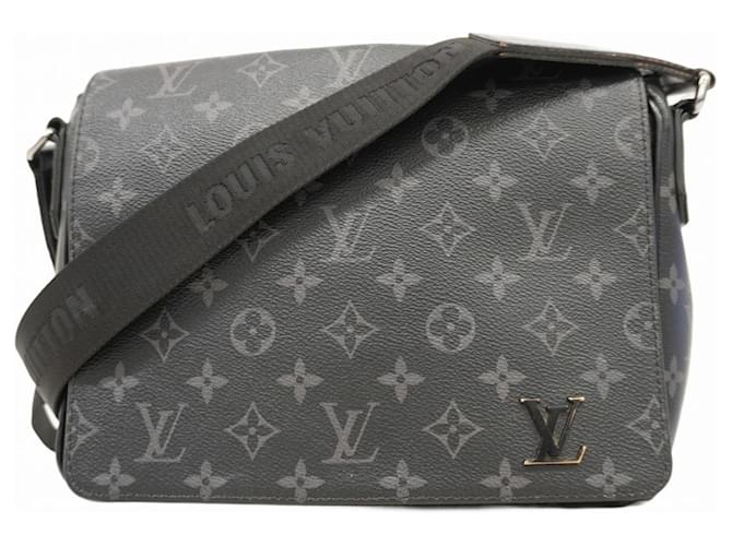 Louis Vuitton Monogram Eclipse District PM NV3 Shoulder Bag Brown Black  ref.2615113