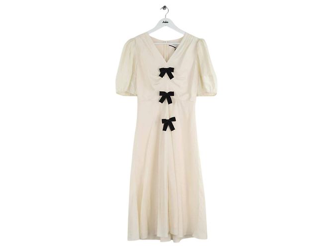 Lk Bennett Ecru silk dress