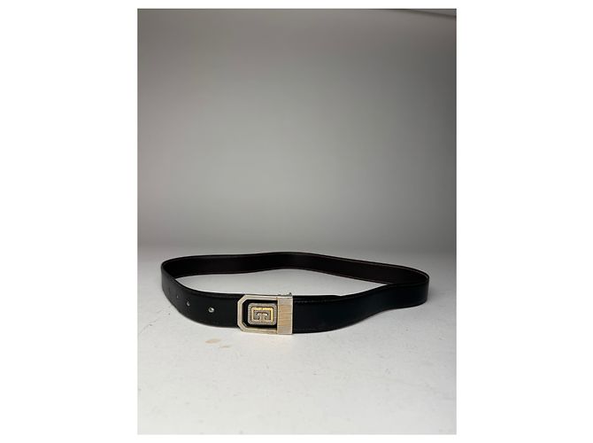 Vintage Givenchy Leather Belt black