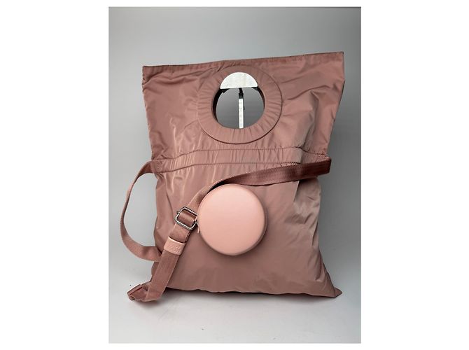 Vintage Issey Miyake Polyester 2Way Handtasche lila Pink