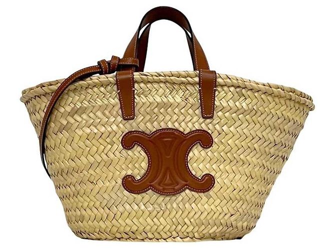 Céline Borsa Pannier Classica Celine in Beige e Marrone