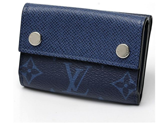 Louis Vuitton Discovery Compact Wallet Blue