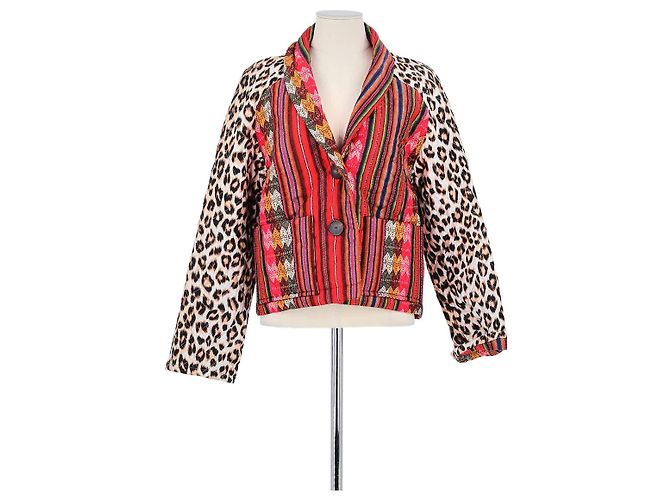 La Prestic Ouiston Rote Seidenjacke