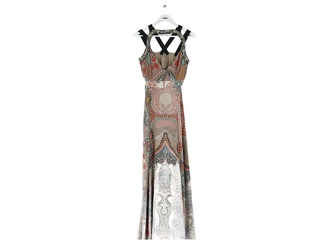 Etro Vestido de seda bege