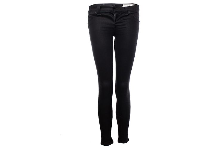 Rag & Bone black jeans with gloss coating