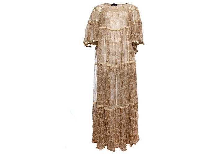 Twin Set Twin-Set Kleid mit Rüschen Braun