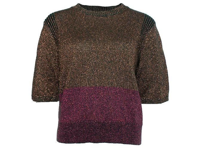 Top de Lurex rosa de Dries van Noten