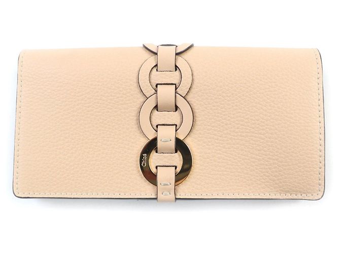 Chloé Chloe Darryl Sandy Beige Leather Wallet