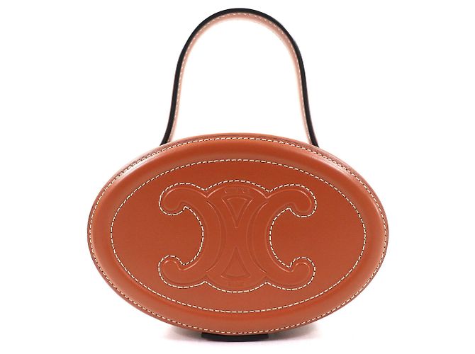 Céline Sac Minaudière Ovale Celine Marron