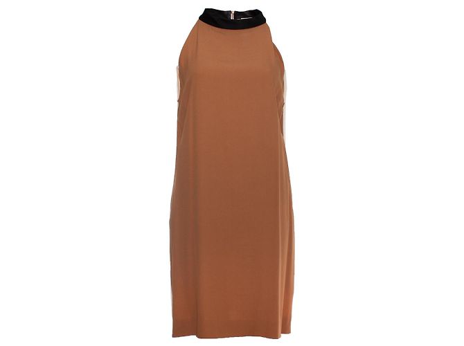 Céline Celine Tricolor Halterkleid Braun