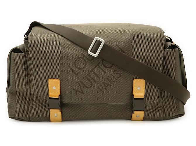 Louis Vuitton Berrie Damier Geant Shoulder Bag Brown Cloth  ref.2615795