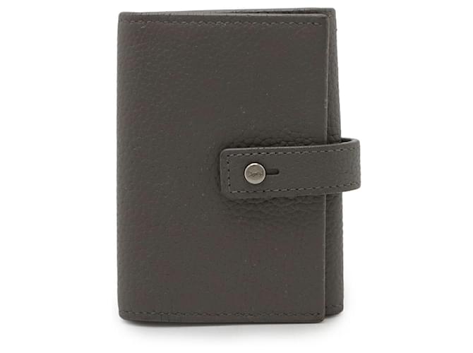 Yves Saint Laurent Étui à clés en cuir Saint Laurent Paris Gris 