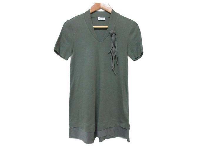 Autre Marque Top de punto largo Brunello Cucinelli Verde