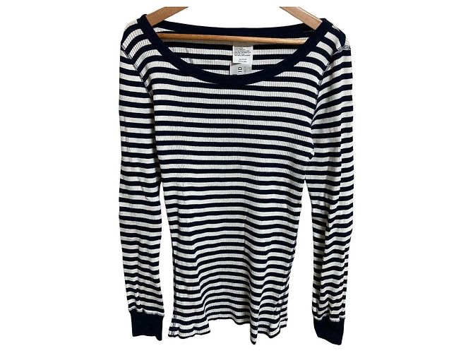 Autre Marque Top de malha canelada HYKE Branco
