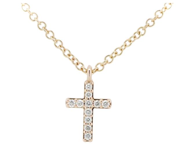 Tiffany & Co Collar Tiffany Metro Cross Au750 Rosa