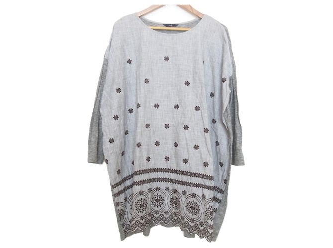 Autre Marque Vestido Tenjiku Hake-me Cutwork 45R Gris