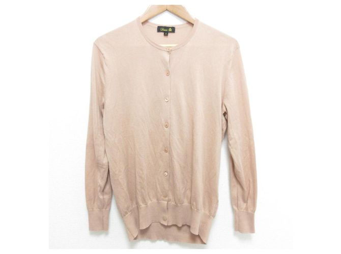 Autre Marque Cárdigan de algodón 18G Drawer Beige