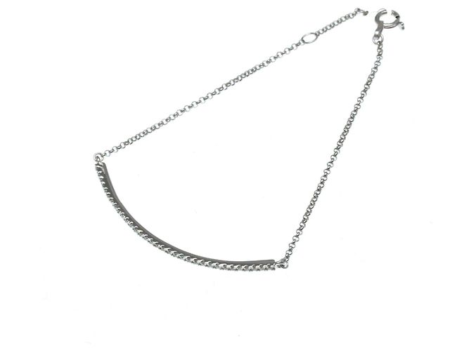 Autre Marque Pulsera de diamantes Ponte Vecchio Bar Plata