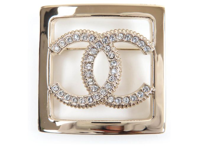 Spilla in strass Coco Mark A23P di CHANEL D'oro