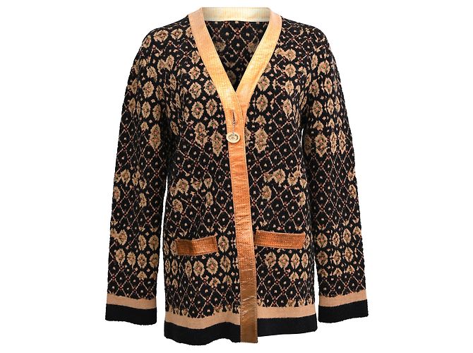 Timeless Chanel Strickmuster Tweed-Cardigan aus mehrfarbiger Wolle Mehrfarben