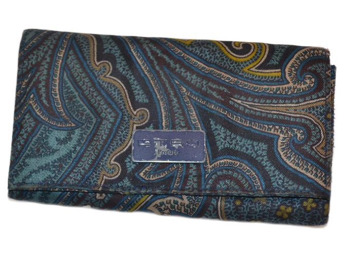 Etro patterned canvas wallet Multiple colors