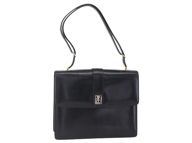 Bolsa de ombro Burberry Nova Check de couro Preto
