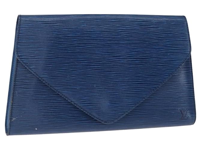 Louis Vuitton Art Deco Clutch Epi Leather Blue  ref.2617213