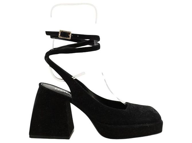 Nodaleto Talons en daim noirs