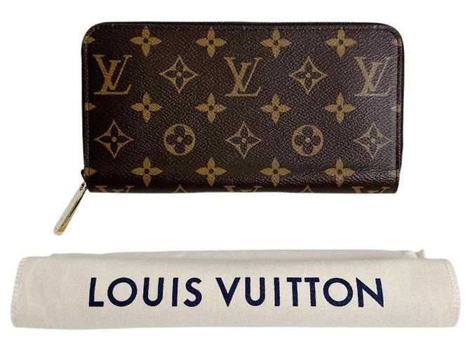 Zippy Geldbörse Monogram Louis Vuitton Braun Pink Monogramm