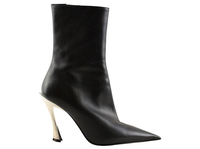 Thierry Mugler Black leather boots