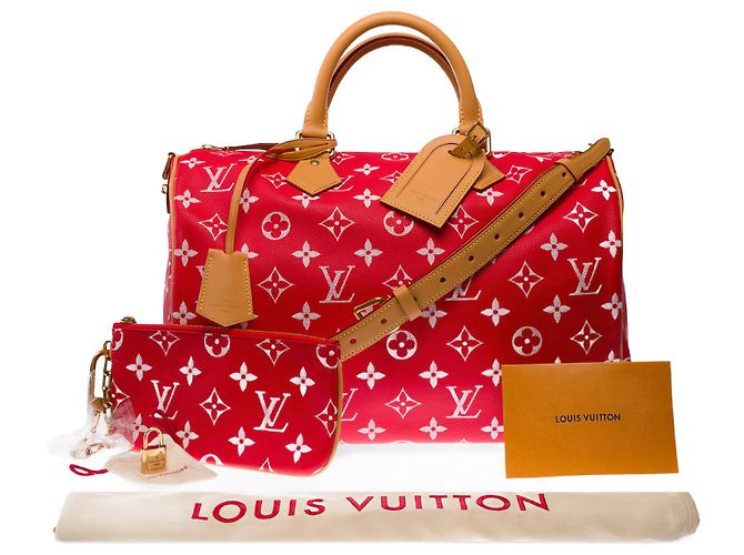 Bolsa LOUIS VUITTON Speedy em Couro Vermelho - 103016