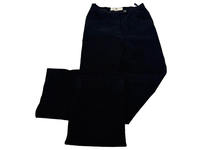 Vintage Givenchy Suede Pants Black 36/S