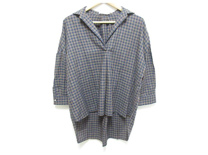 Autre Marque Camisa Barba Skipper Marrom Azul marinho