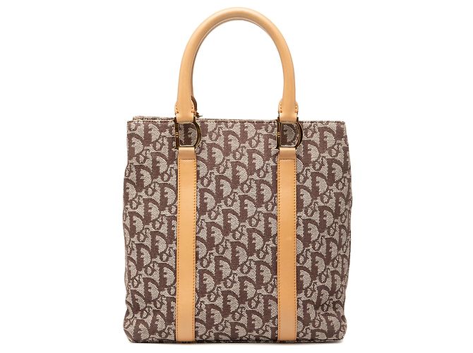 Dior Brown Diorissimo Trotter Canvas Tote