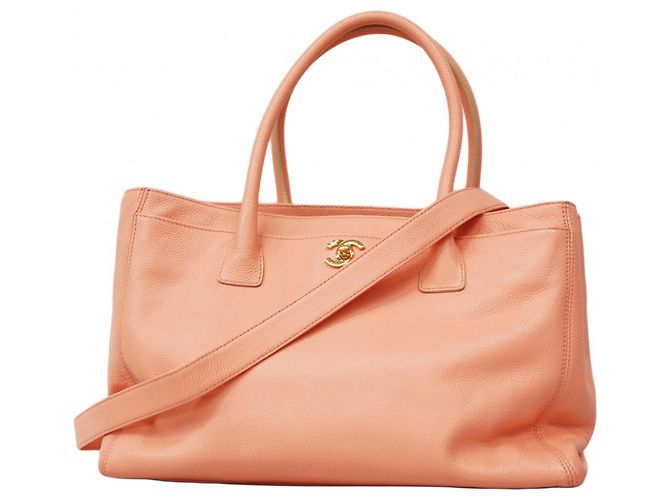 Chanel Executive Leder Tote Tasche Pink