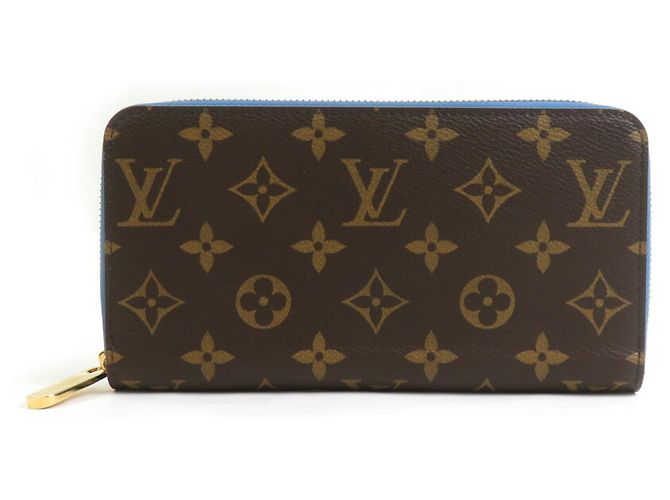 Zippy Geldbörse Monogram Louis Vuitton Blau Monogramm