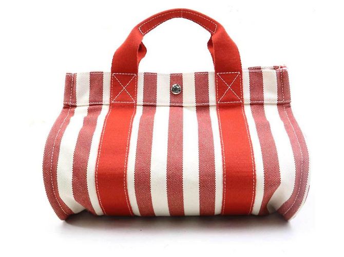Sac à main Hermès Cannes PM Rouge Écru