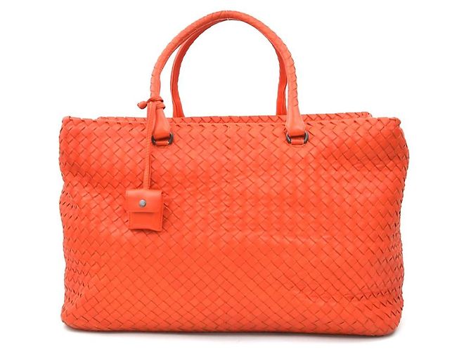 Borsa in pelle Bottega Veneta Rosso