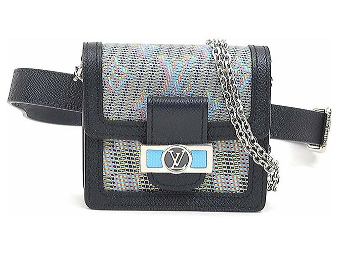 Sac à taille/épaule Mini Dauphine Pop Monogram LV Louis Vuitton Noir Multicolore