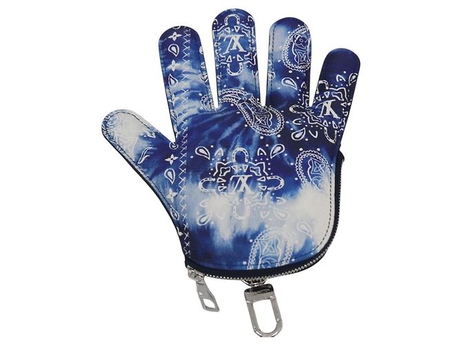 Porte-clés Bandana Monogram Louis Vuitton Bleu